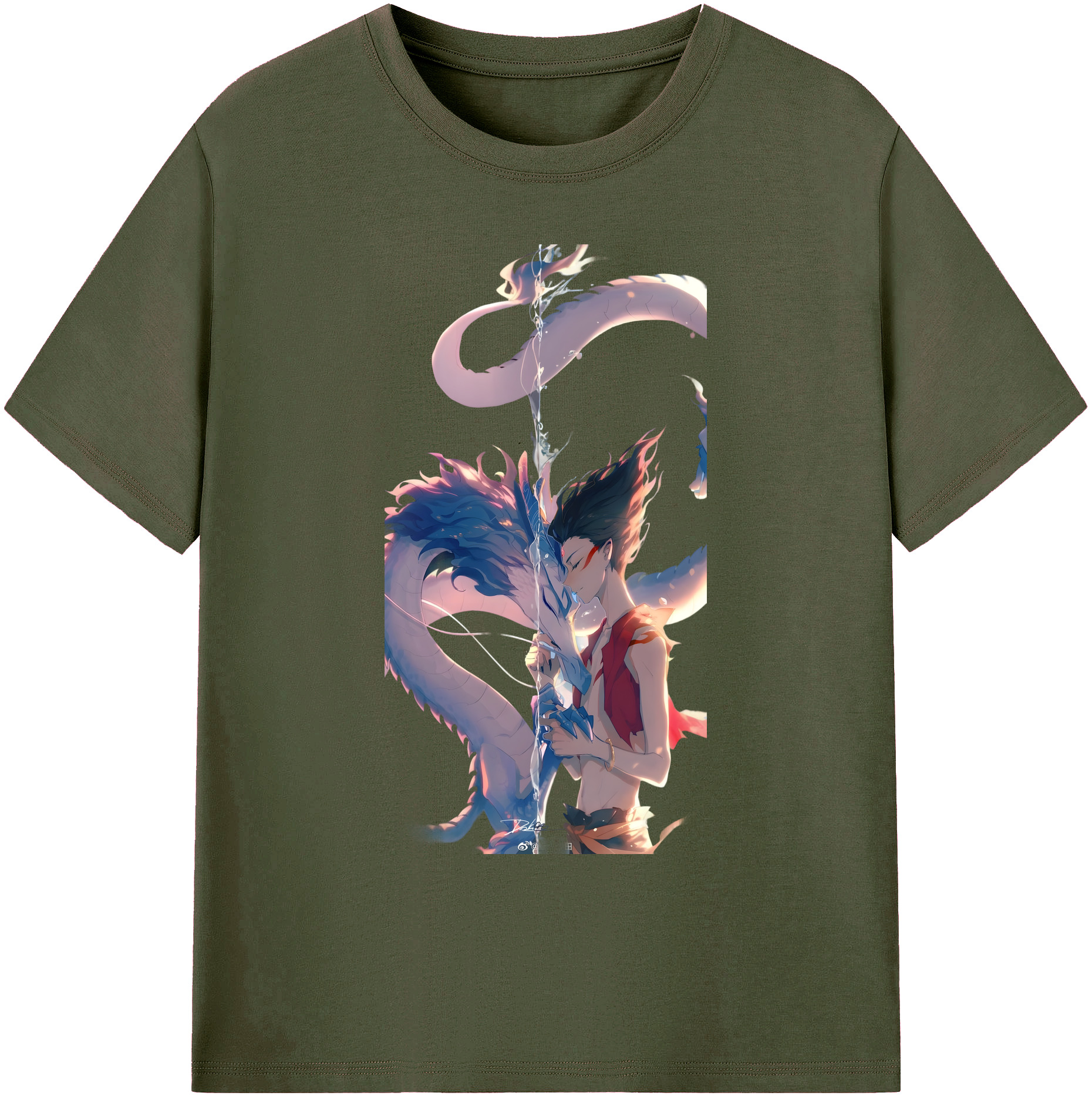 （画像用） Ne Zha 2 ナタ 魔童の大暴れ 綿100％ メンズ半袖Tシャツ｜肌触りやわらか＆通気性
